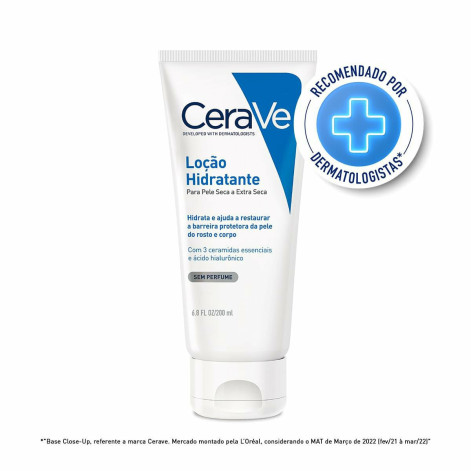 Cerave Loção Hidratante Pele Seca e Extra Seca 200ml