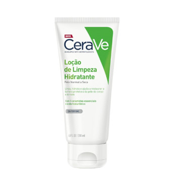 Loção de Limpeza Hidratante CeraVe Pele Normal a Seca com 200ml