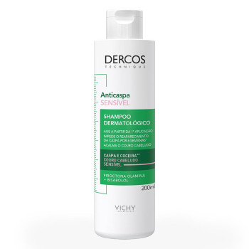 Shampoo Anticaspa Vichy Dercos Couro Cabeludo Sensível 200ml