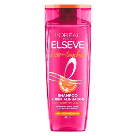 Shampoo Super Alinhador Elseve Liso dos Sonhos 400ml